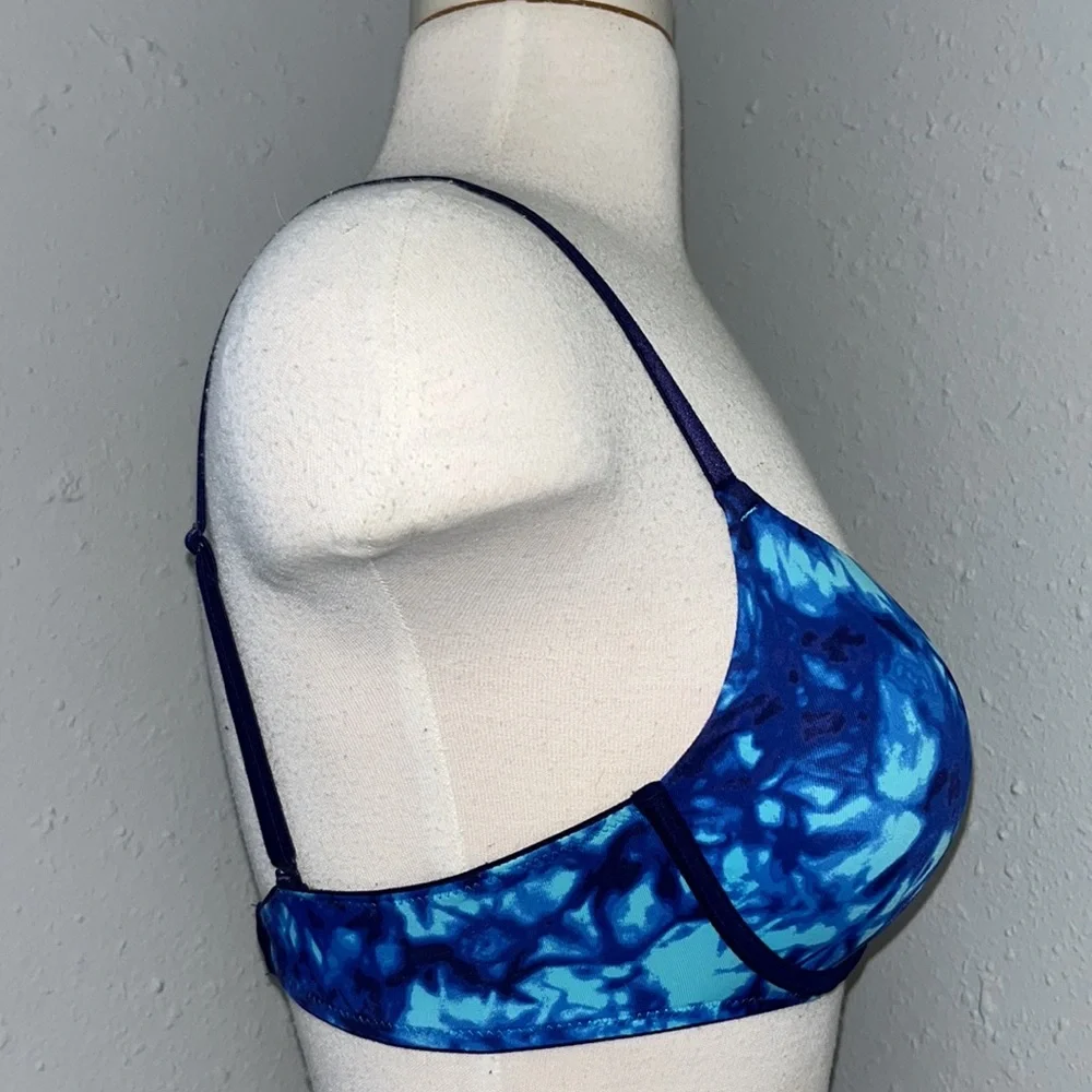 VS PINK 34C Bright Blue Tie Dye Wear Everywhere Push-up Bra Victoria’s Secret!